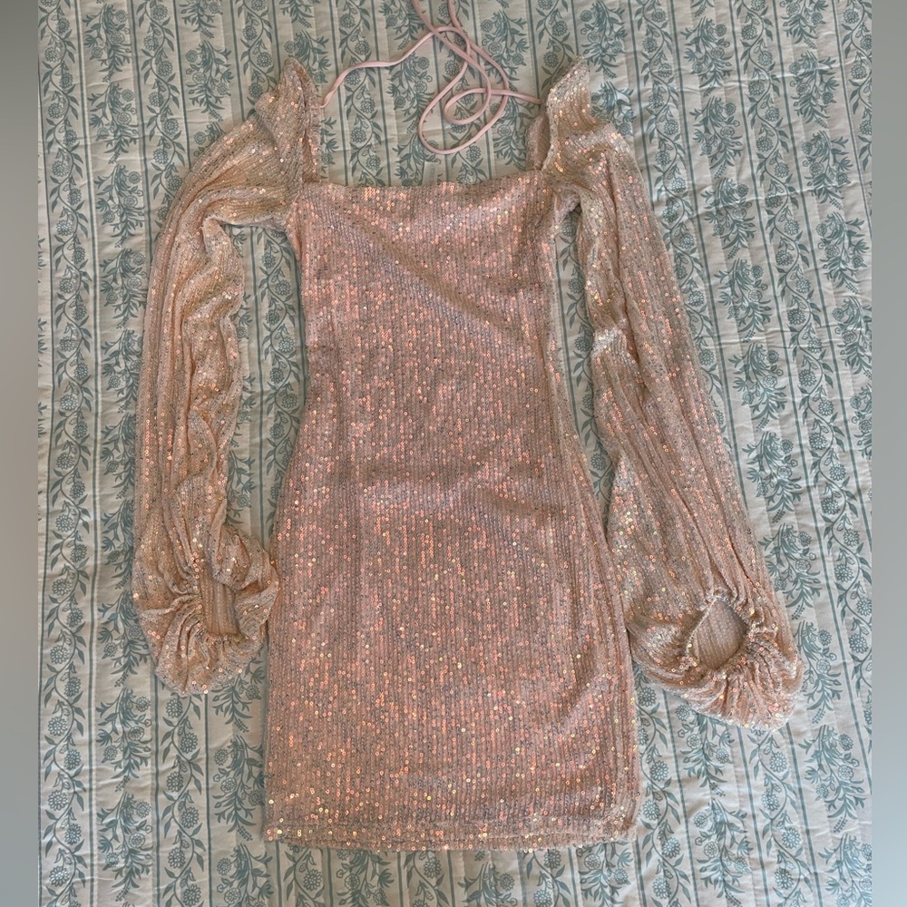 Lucy in the Sky Sequin Pink Dress